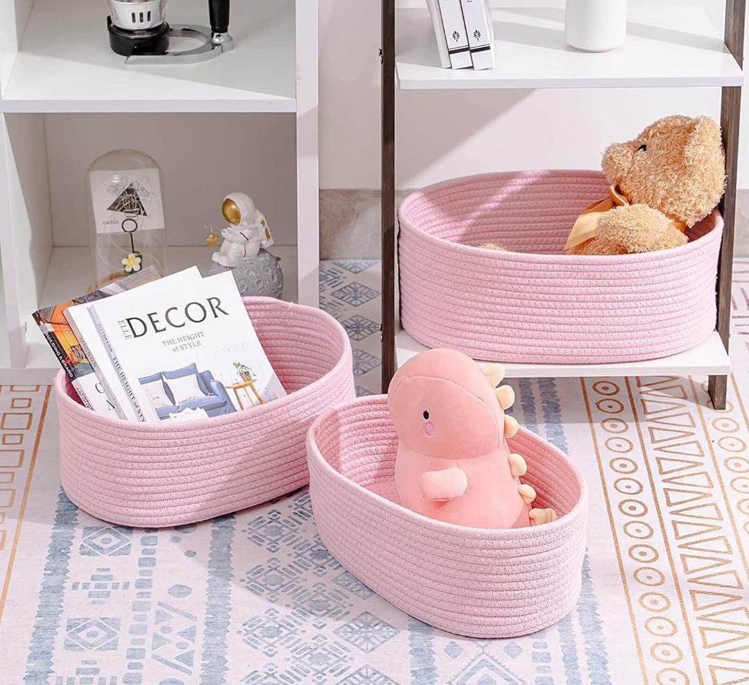 Oval Jute Basket (Set of 3)