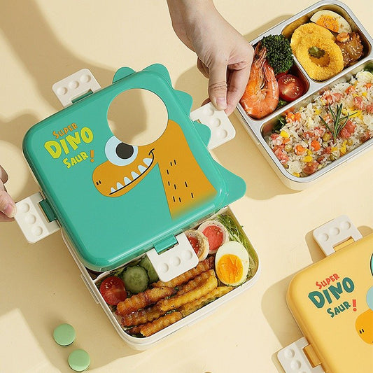 Dinosaur Steel Bento Box