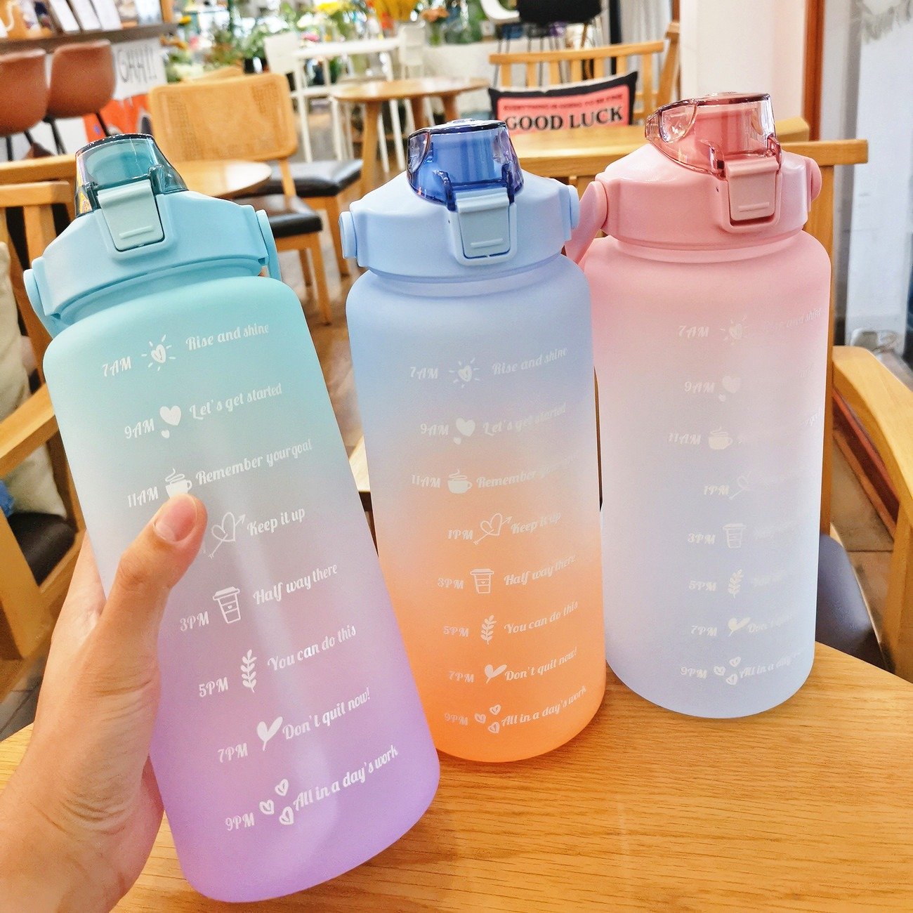 Motivational Water Bottle (Set of 3)